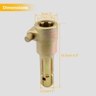 New Upgraded Pto Extender Adaptor For 70hp 1-3 8    6 Spline Female Male Tractor
