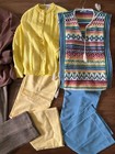 9 Pc Vintage 70 s Era Womens Clothing  Lot Impressive Collection Some New