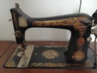 Antique Singer Sewing Machine In Table