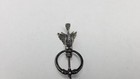 Rare Antique Bird With Human Face Sterling Silver Head Long Hat Pin  9 1 2 