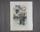 Vintage Chromolithograph Print  Us Army   Navy Uniforms  Spanish-american War By