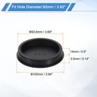 Silicone Hole Plugs  Round Rubber Stopper For 92mm 3 62  Hole  Black