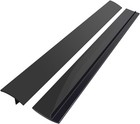 Silicone Stove Counter Gap Cover 2 Pack  25in  Black  Non-adhesive Heat Resis   