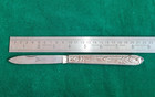 Vintage Hand Forged Germany Floral Metal Grip Spear Point  Folding Knife