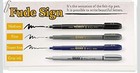 Zebra Fude Sign Brush Pen 4 Pack Super Fine Fine Medium Gray Japan Ship From Usa