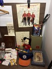 Vintage Junk Drawer Lot  Photo Book Record Toys Hat
