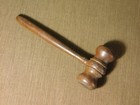 Vintage Judge Lawyer Auctioneer  9  Long Wood Gavel