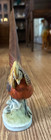 Vintage Lefton Japan Golden Pheasant Porcelain Figurine  Hand Painted 11  Tall