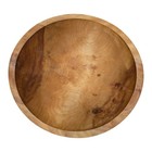 Vintage Hand Turned Wooden Bowl 10  Primitive Colonial Cottage Farm Grandma