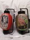 Japanese Lantern Chochin Paper Kanji Set Of 2 With Handle Souvenir Washi
