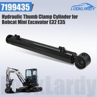 7199435 Hydraulic Thumb Clamp Cylinder Compatible With Bobcat Mini Excavator    