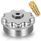 Fuel Filter Cap With Fuel Pressure Port Aluminum For 2003-2007 Ford