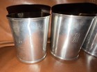 Set Of 4 P82   22 Stieff Valentine Museum Set Of 4 Monogrammed Pewter Cups Vintage