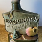 1974 Washington Evergreen State Apple Leaf Stopper Jim Beam Ceramic Decanter