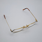 Vintage Cartier Vendome Santos Eyeglasses - Gold Tone Frames