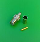  2 Pks  Mini Uhf Female 3pc Crimp-on Rg58 142 400 Lmr195 Connector-usa Seller 