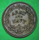 1861-65 United States The Federal Union Army   Navy Civil War Token Copper Coin