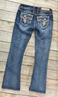 Women   s Rock Revival Betty Boot Denim Blue Jeans Size 27