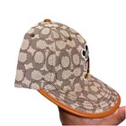 Disney X Coach Signature Baseball Hat With Mickey Mouse   Size M l   Brand New 
