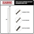 5 8 Inch X 39 Sds Plus Rotary Hammer Drill Bit  Carbide Tipped 5 8  