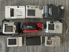 Lot Of 9 Digital Video Camera Canon Fujifilm Nykon For Parts Or Repair