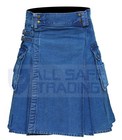 Men s Deluxe Utility Denim Kilt  Modern Kilt  Men s Kilt  Utility Kilt