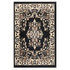 Oriental 2x3 Traditional Medallion Indoor Runner Rug Siesta  black Beige  2     