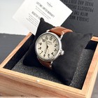 Shinola Runwell Cream Dial Brown Leather Strap Men s Quartz Watch 41mm