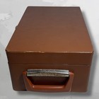 Vintage Portable Pub Travel Bar W  Leather Carry Case