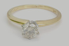  55ct Engagement Ring 18k Gold   Irid Platinum Si1 g Solitaire Diamond Size 6