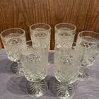 Set Of 6 Anchor Hocking Wexford Stemmed Clear Wine Glasses 6 1 8 