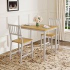Dining Table Set  Bar Table With 2 Dining Chairs  Kitchen Table Counter With