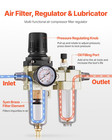 Air Compressor Filter Regulator Lubricator  frl   3 8  Npt Air Compressor Water