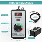 120v 15a 4000w Ac Motor Speed Controller Variable Regulator W  Led