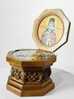 Orthodox Reliquary Box Wood Carved Ark With Icon Of St  Nectarios Of Aegina7 48 