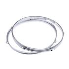 Die-cast Chrome Snare Drum Hoops Pair 14  6 Ear   Hole   Lug
