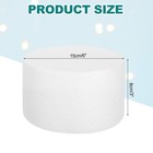 Round Foam Cake Dummy  6 x 3  White Fake Cake Circles Dummies