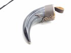 Viking Drinking Horn With Leather Belt Loop Carrier