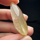 3 3cm Brazilian Rutile Hair Quartz Cabochon Reiki Healing Crystal-75