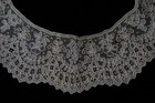 Early Antique Lace Point De Gaze Collar 1800s Handmade Heirloom Lace