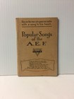 Vintage 1918 Popular Songs Of The A e f  Booklet Book -- Ymca -- Paris France