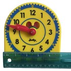 Original Judy Instructo Mini Clock Yellow Plastic 5  Teaching Learning