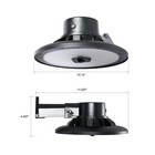 5000 Lumens Led Outdoor Security Light With Motion Sensor   Dusk To Dawn Timer