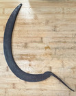 Antique Farm Hand Scythe Sickle Rustic Hand Tool  wood Handle Is Missing 