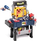 Kids Tool Bench With Realistic And Electric Drill  Construction Workbench Toy   