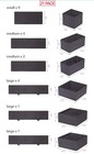 21 Pack Foldable Cloth Storage Box Closet Dresser Drawer Organizer Fabric 
