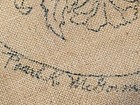 Pearl K  Mcgown  196 Anemones   Freezia 13  Diam Primitive Rug Hooking Burlap 