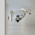 1pc 3d Mirror Love Heart Wall Sticker Removable Decal Diy Home Room Art Decor