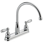 Delta Foundations 2-handle Kitchen Faucet Chrome-certified Refurbished