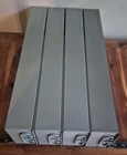 Safety Deposit Box Lot Of  4  Vintage Metal Storage Grey